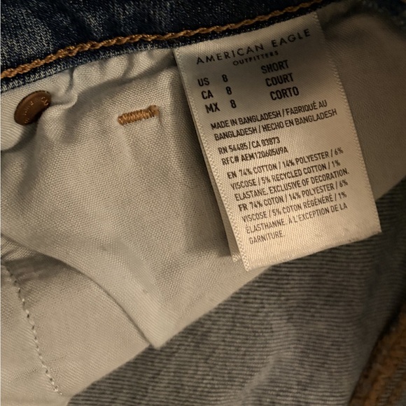 American Eagle Outfitters Relaxed Fit Dark Blue Jeans - Picture 3 of 3